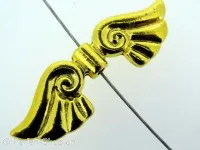 Big Wing, ±44x14mm, antik gold color, 1pc.