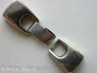 Clasp for ± 3mm cord, antique silver color, ±45x13mm, 1 pc.