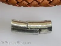 Magnetic Clasps, ±24x9mm, old silver color, 1 pc.