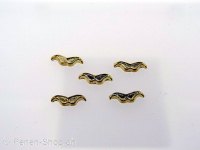 Charm Wing, Color: gold, Size: ±3x10mm, Qty: 1 pc.