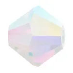 Preciosa Bicone, Farbe: Crystal AB 2x, Grösse: 4mm, Menge: ±100 Stk.
