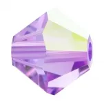 Preciosa Bicon, Color: Violet AB, Size: 4mm, Qty: ±100 pc.