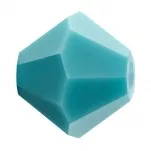 Preciosa Bicon, Color: Turquoise, Size: 4mm, Qty: ±100 pc.