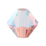 Preciosa Bicon, Color: Pink Sapphire 70220, 2xAB, Size: 4mm, Qty: ±100 pc.