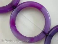 Achat, Halbedelstein, flach rund, violett, ±40mm, 1 Stk.