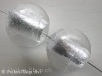 Silver Foil rund, kristall, ±18mm, 2 Stk.