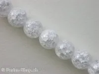 Bergkristall sparkling, Halbedelstein, ±12mm, 5 Stk.