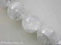 Bergkristall sparkling, Halbedelstein, ±18mm, 1 Stk.
