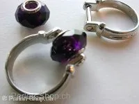 Fingerring f Troll-Beads Style, platinumfarbig, ±57 (8), 1 Stk.
