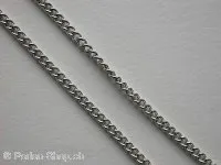 Chain, 2mm, platinum, 1 meter