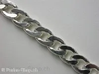 Chain, ±17x12mm, silver color, pro 10 cm