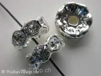 Strassrondel with 9 rhinestones, crystal, 21x8mm, 1 pc.