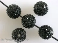 Shambala Beads, schwarz, 10mm, 1 Stk.