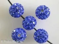 Shambala Beads, blue, 10mm, 1 pc.