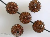 Shambala Beads, brown, 10mm, 1 pc.