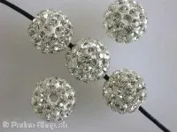 Shambala Beads, kristall, B-Qualität 10mm, 1 Stk.