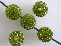 Shambala Beads, green, 10mm, 1 pc.