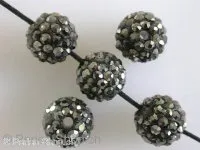 Shambala Beads, grey, 10mm, 1 pc.
