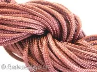 Nylon cord, brown, ±1.3mm, 1 meter
