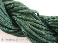 Nylon cord, green, ±1.3mm, 1 meter