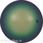 ON SALE-New Color Swarovski Crystal Pearls 5811, Farbe: Scarabaeus Green, Grösse: 14 mm, Menge: 5 Stk.