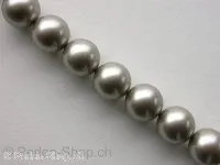 Sw Cry Pearls 5810, N.C., big hole, platinum, 14mm, 5 pc.