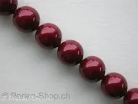 Sw Cry Pearls 5811, big hole, N Color, bordeaux, 14mm, 5 pc.