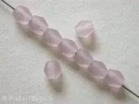 Facet-Polished Glassbeads, aubergine frosted, 4mm, 100 pc.