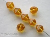 Pyramide beads, brown, 6mm, 50 pc.