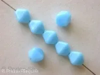 Pyramide beads, turquoise, 6mm, 50 pc.