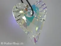 Swarovski pendant Wild Heart, 6240, 37mm, crystal ab, 1 pc.