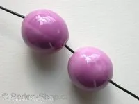 Ceramic Beads, round, ±20mm, purple, 1 pc.