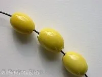 Ceramic Beads, cylinder, ±18x13mm, yellow, 1 pc.