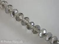 Briolette Beads, grey, 12x16mm, 4 pc.
