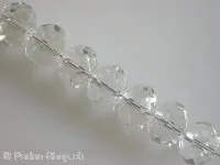 Briolette Perlen, kristall ab, 12x16mm,4 Stk.