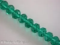 Briolette Beads, green, 6x8mm, 15 pc.
