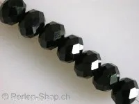 Briolette Beads, black, 8x10mm, 12 pc.