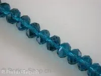 Briolette Beads, türkis, 10x14mm,6 Stk.