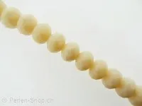 Briolette Perlen, Farbe: beige, Grösse: 3x4mm, Menge: 40 Stk.