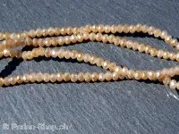 Briolette Beads, Color; golden shadow irisierend, Size: ±2x3mm, Qty: 50 pc.