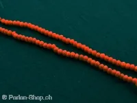 Briolette Perlen, Farbe: rot, Grösse: ±1.5x2mm, Menge: 50 Stk.