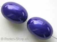 Miracle-Beads, 19x14mm, dark blue, 2 pc.