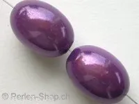 Miracle-Beads, 19x14mm, purple, 2 pc.