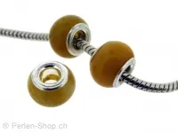 Troll-Beads Style Honey Onyx, Farbe: gelb, Grösse: ±10x14mm, Menge: 1 Stk.