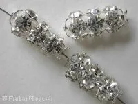 Strass Tubes, crystal, 16x7mm, 1 pc.