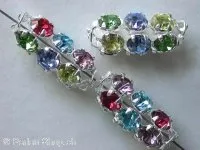 Strass Tubes, multi color, 16x7mm, 1 Stk.