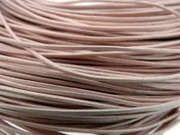 Leather Cord from coil, Color: Rose, Size: ±1mm, Qty: 1 meter