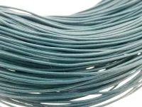 Leather Cord from coil, Color: Turquoise, Size: ±1mm, Qty: 1 meter
