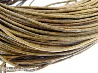 Leather Cord from coil, Color: brown, Size: 2mm, Qty: 1 meter