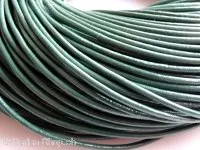 Leather Cord from coil, Color: green, Size: 2mm, Qty: 1 meter